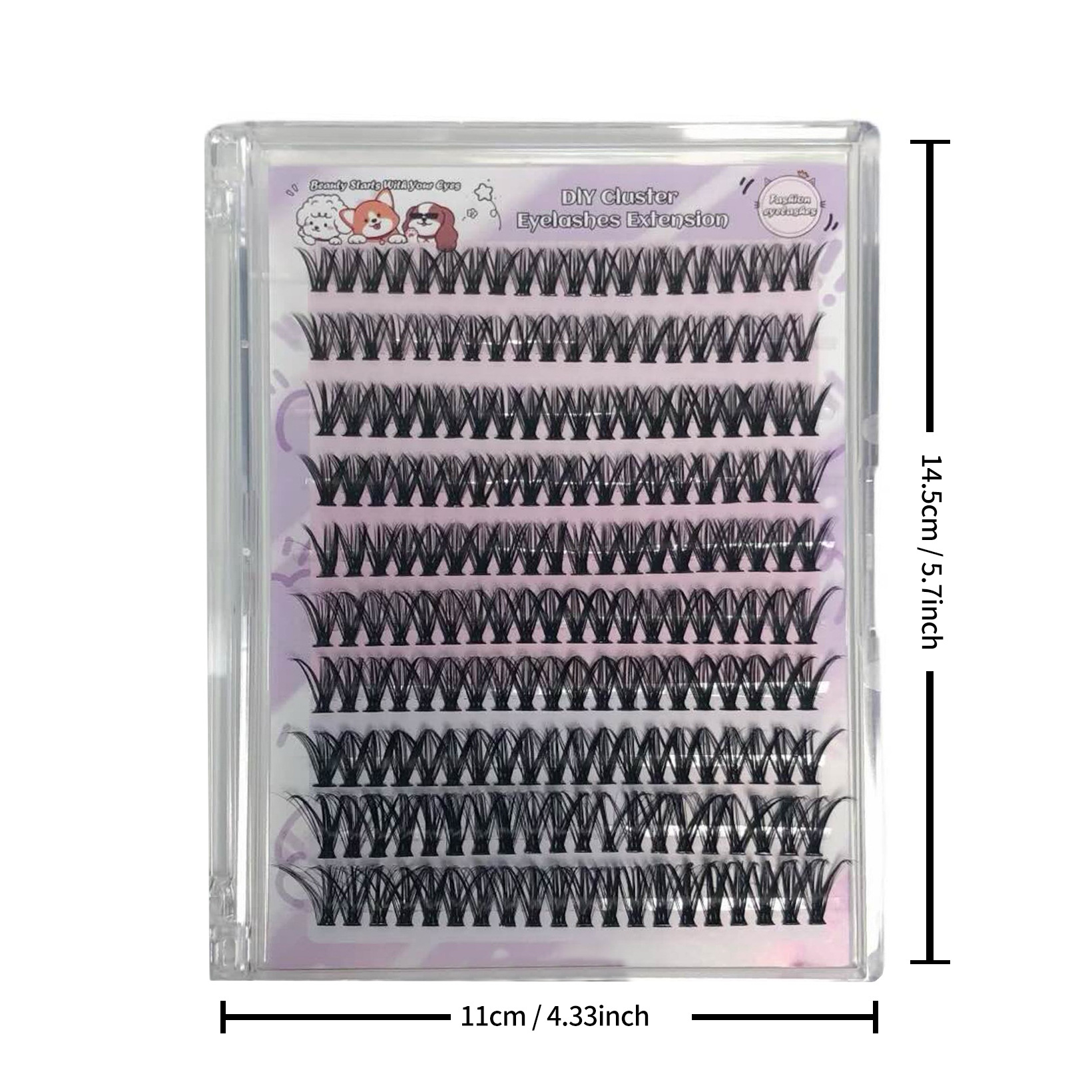 Comercio exterior nuevo estilo DIY diez filas 40D gripe de pelo denso estilo europeo y americano un solo tipo de injerto de pestañas falsas