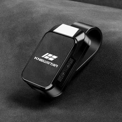 Suitable for Knewstar 001 Car Glasses Clip Car Storage Artifact Bill Clip Car Supplies Multi-Function (Car Glasses Clip/Bill Clip) - knewstar-glasses-clip-y01-style-sheepskin-black