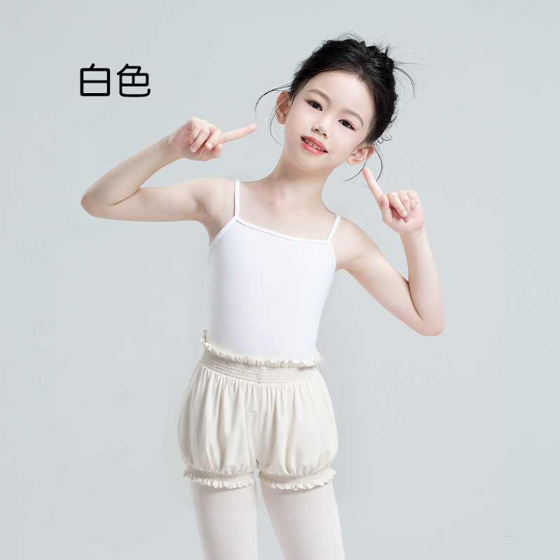 Ropa de baile de los niños tops camisola de las mujeres ropa interior de fondo blanco Ballet ropa de cuerpo ropa de práctica