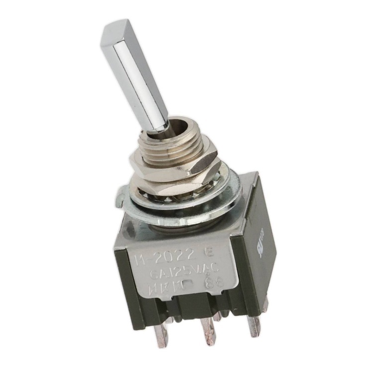 NKK六脚摇头开关M-2022E扁柄钮子开关