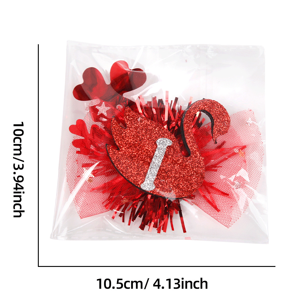 Valentine's Day Cute Sweet Letter Heart Shape Pet Daily Party Shopping Hairpin display picture 4