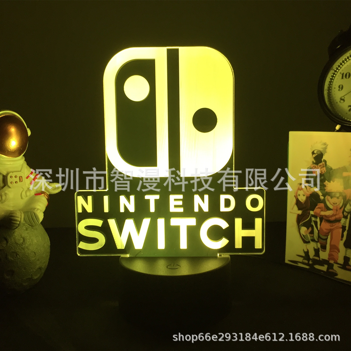  Controlador de juegos PS/Xbox con auriculares 3D, lámpara LED multicolor, acrílico, regalo para exportación