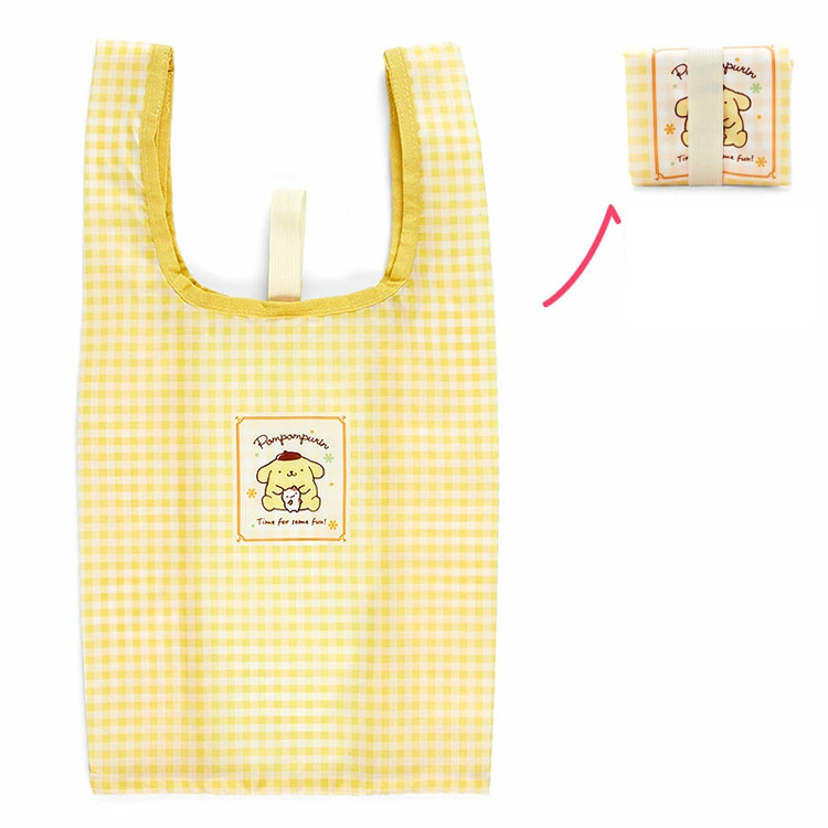 日本のハローキティ収納バッグ、楽しいクロミ収納バッグ、精巧な仕上がり、超軽量折りたたみショッピングバッグ