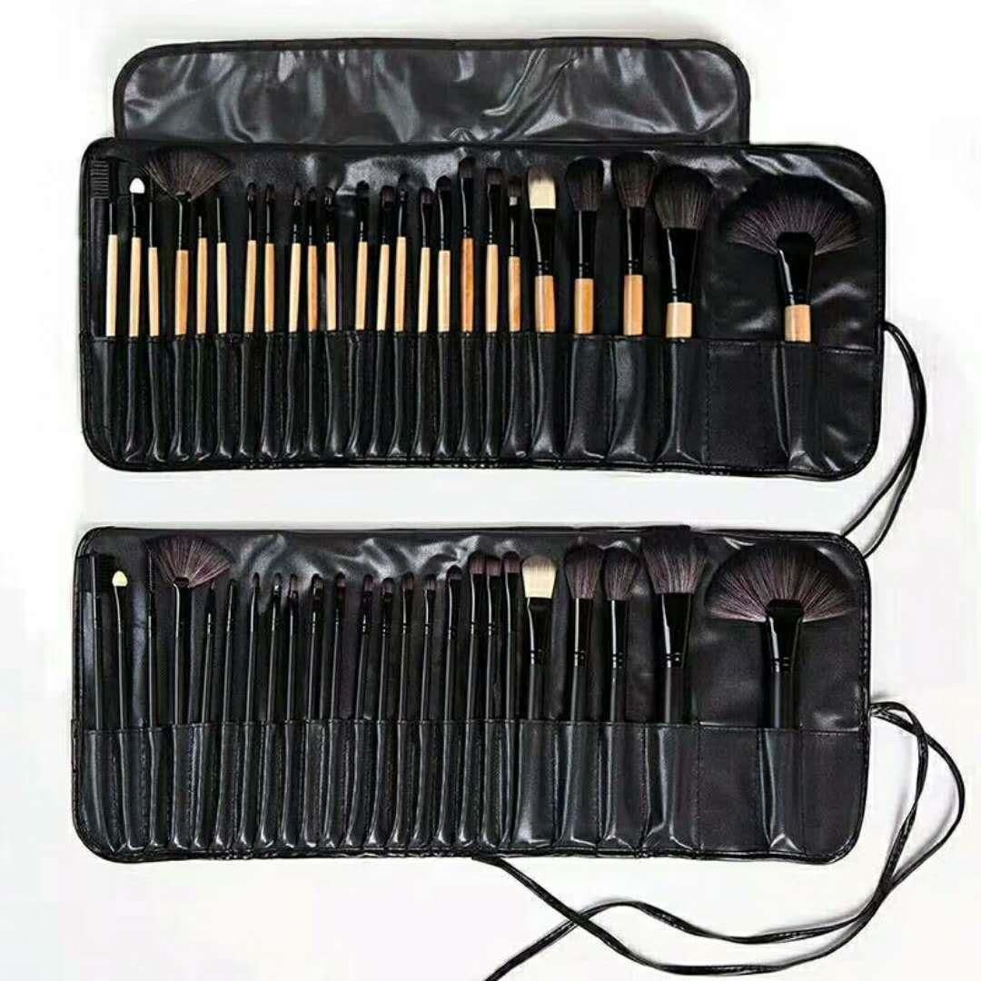 Ventas transfronterizas calientes de 24 conjuntos de cepillo de maquillaje, conjunto completo de herramientas de maquillaje, cepillo de fondo de polvo, cepillo suave para ojos