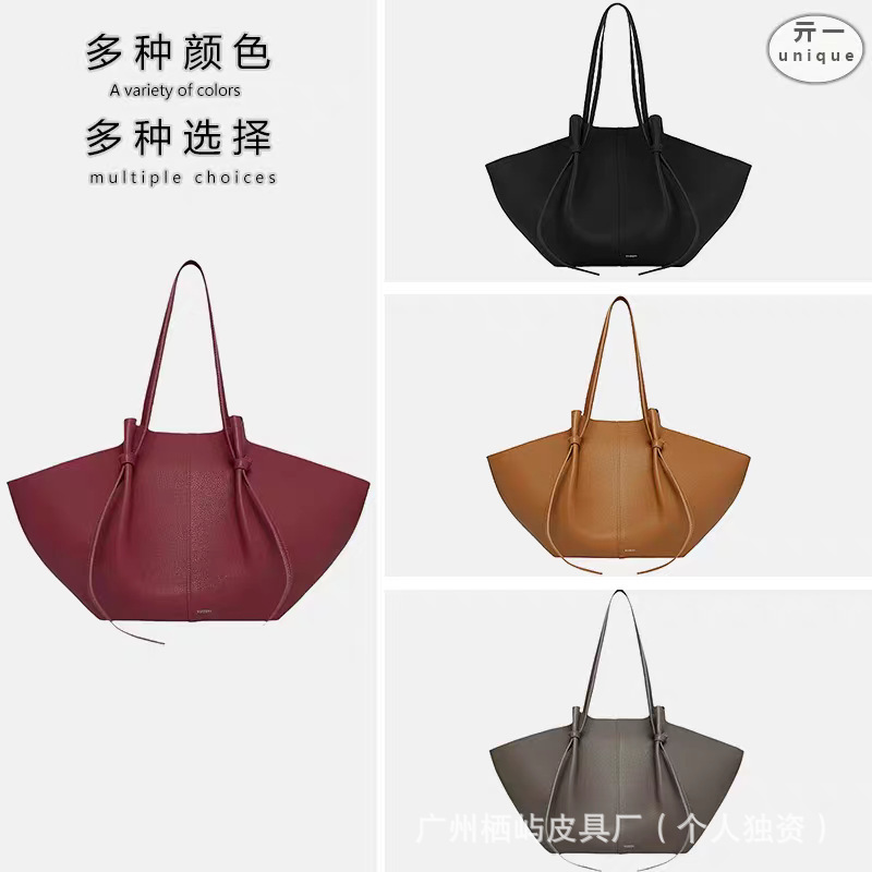 [Cross-Border Hot Item] Yuzefi Women's Shoulder Bag Frosted Suede Wing Bag Large Capacity Tote Bag