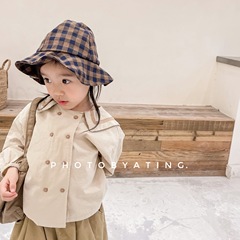 2024 Spring Children's Clothing New Girls' Spring Wear Korean Style Flax Cotton Shirt Spring and Autumn Blouse Jacket 122070