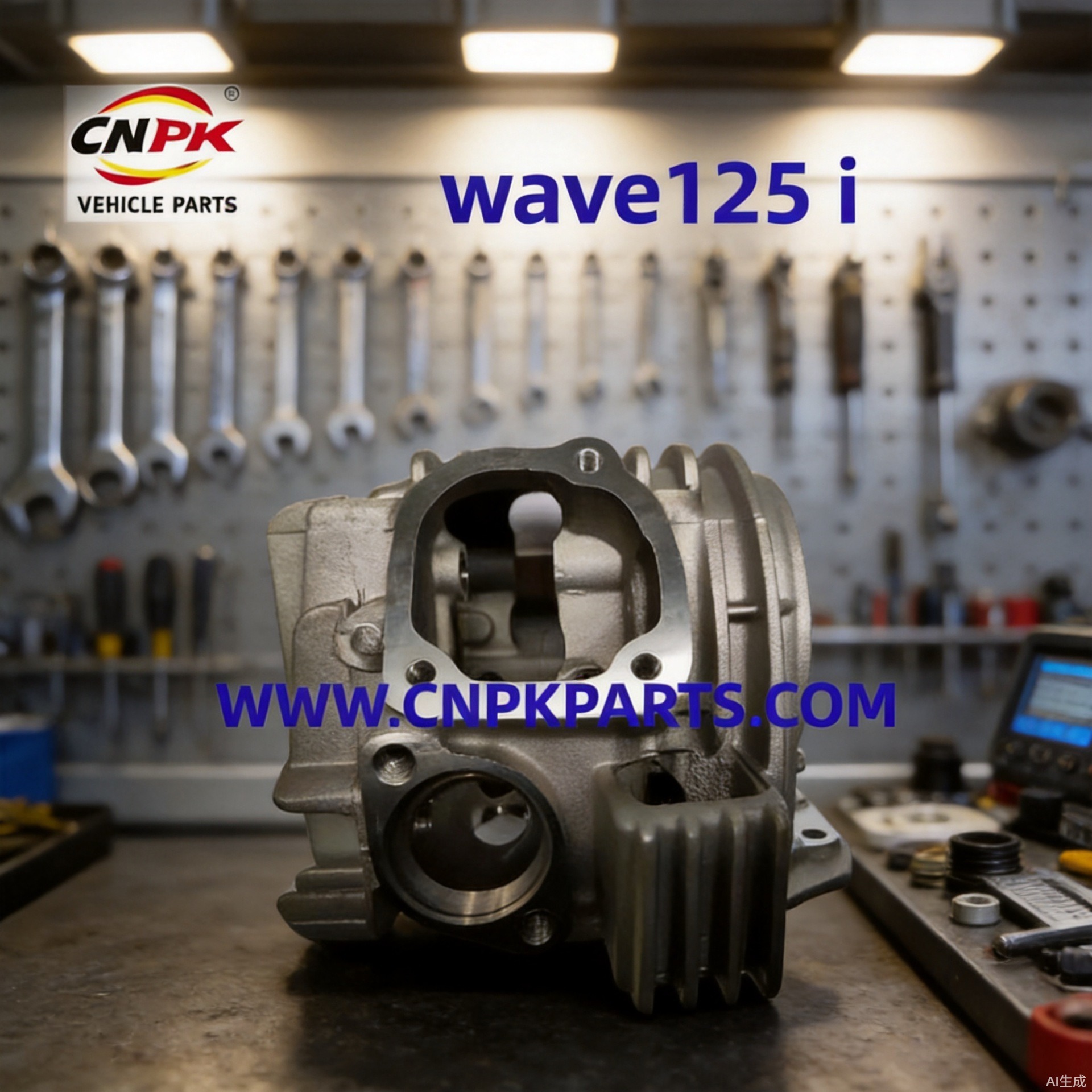 Exclusively for export: WAVE125I cylinder head, motorcycle engine parts, compatible with various three-wheeled vehicles, available in bulk