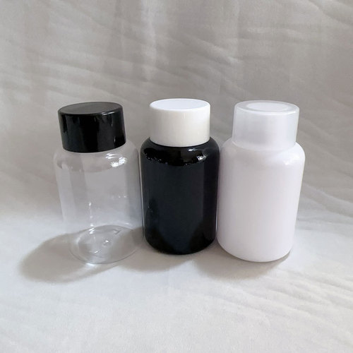 120ml chunky round shoulder ml PET double-layer cap plastic filling bottle large solid emulsion sample bottle empty bottle