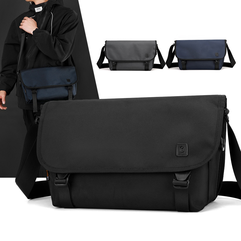 WEPOEWR nuevo bolso de mensajero de gran capacidad de viaje de color sólido cuadrado bolso de mensajero de negocios bolso de hombro para hombre