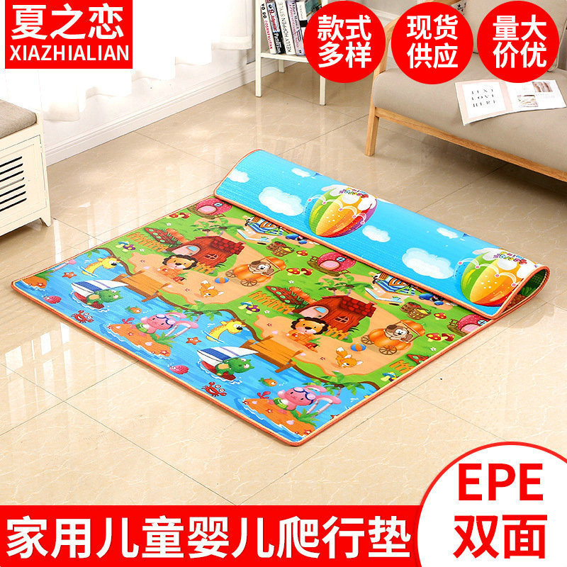 1cm Thick Kidsren's Crawling Mat Living Room Outdoor Picnic Crawling Mat Household Baby Crawling Mat Wholesale