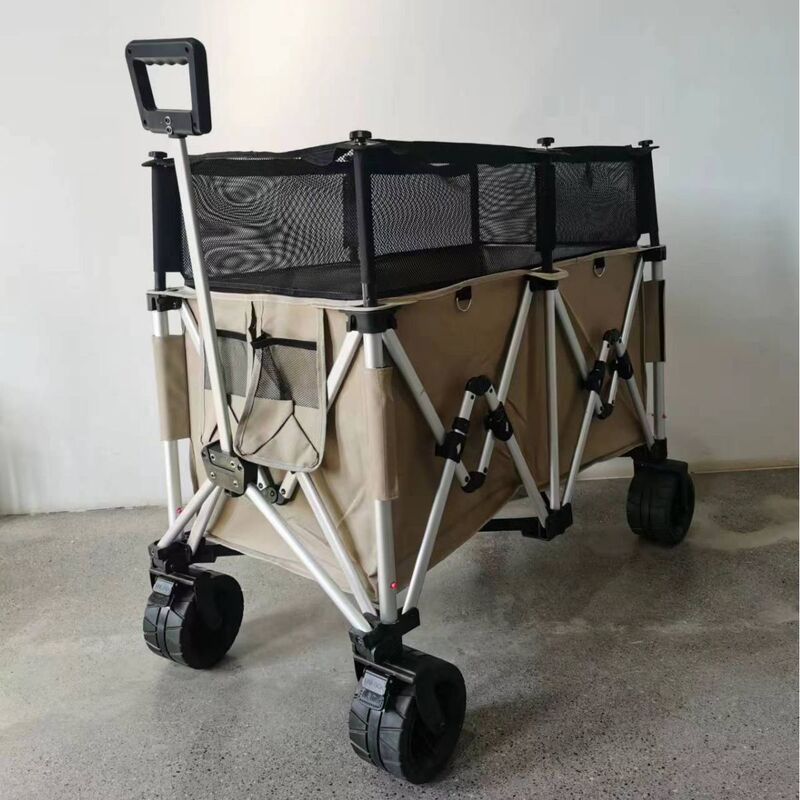 キャンピングカーアウトドア折りたたみアルミ合金キャンプカートピクニックキャンプ小型トロリーギャザリング大容量オフロードトレーラー|undefined