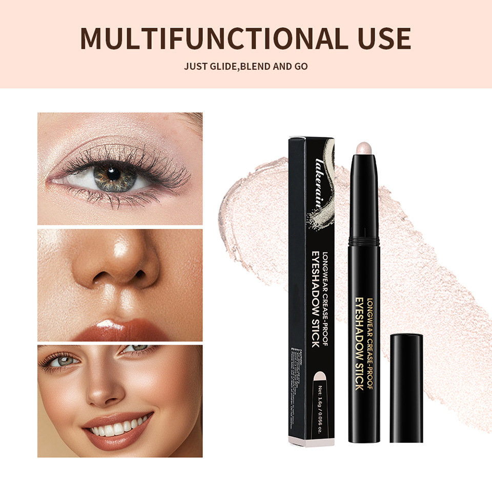 lakerain Cream Eyeshadow stick, matte pearlescent gradient Eyeshadow, Lazy Eyeshadow pen undefined