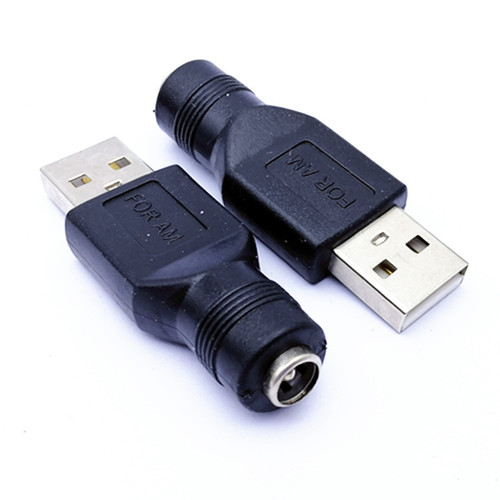 USB to DC5.5X2.1 female adapter DC female socket to USB male plug USB to DC DC power adapter