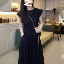 二件套运动套装女2025新款裙子夏季薄款透气短袖套装裙一件包邮