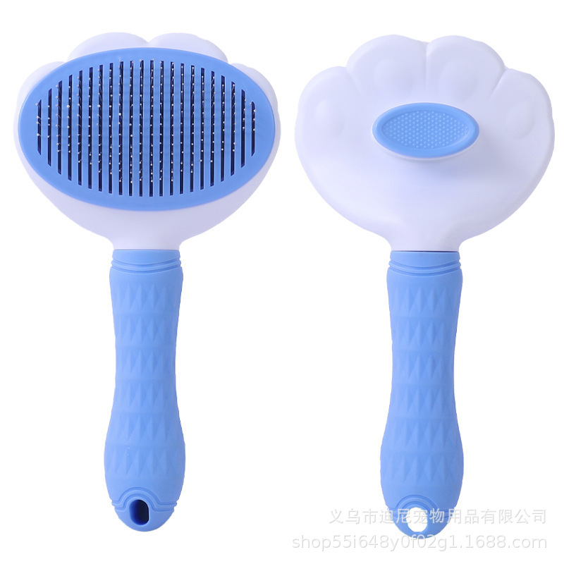Peine para mascotas con una tecla para eliminar el peine de depilación flotante, peine para perros, peine para gatos, peine para gatos, peine para gatos, suministros para mascotas