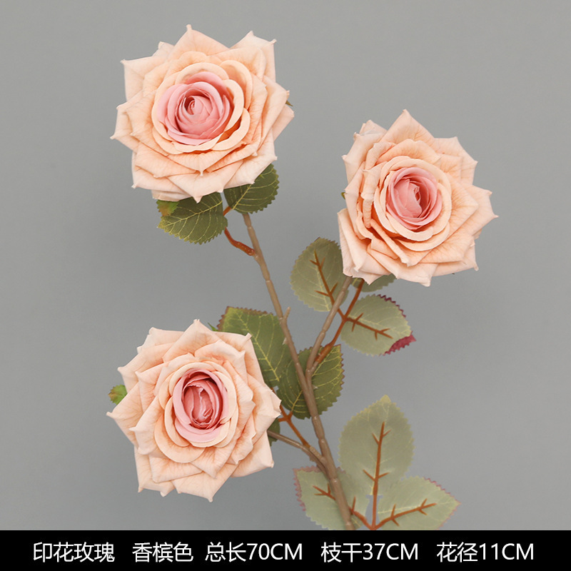 香槟色仿真花婚礼婚庆场地场景布置道具结婚装饰花艺花材假花批发|undefined