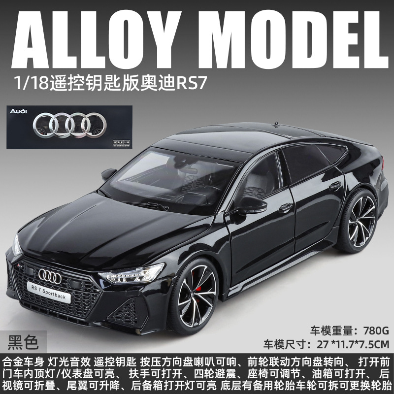 1:18 Audi RS7 Edición Llave - Caja - Negro
