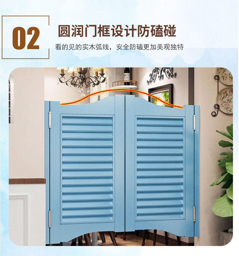 家用实木门半截中式吧台厨房隔断门复古做旧酒吧门腰门室内栅栏门-阿里巴巴