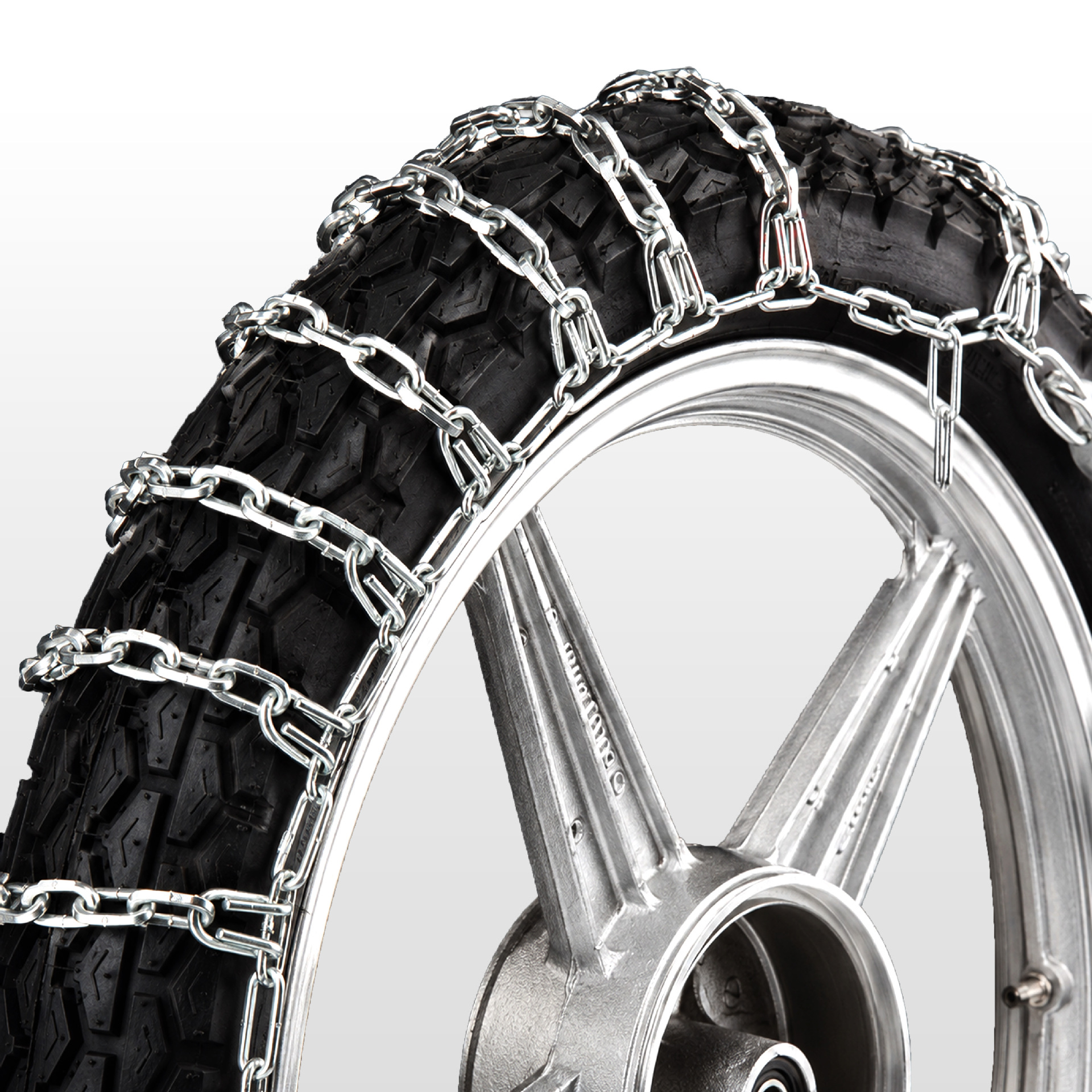 Two-Wheeled Motorcycle Anti-Skid Chains, Thickened and Encrypted, for Mud, Mountain Roads, and Snow, Electric Vehicle Tire Anti-Skid Chains Manufacturer
