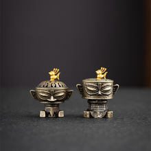 指尖三星堆香插合金香炉小祥云无粘粉檀香净化空气室内持久香薰