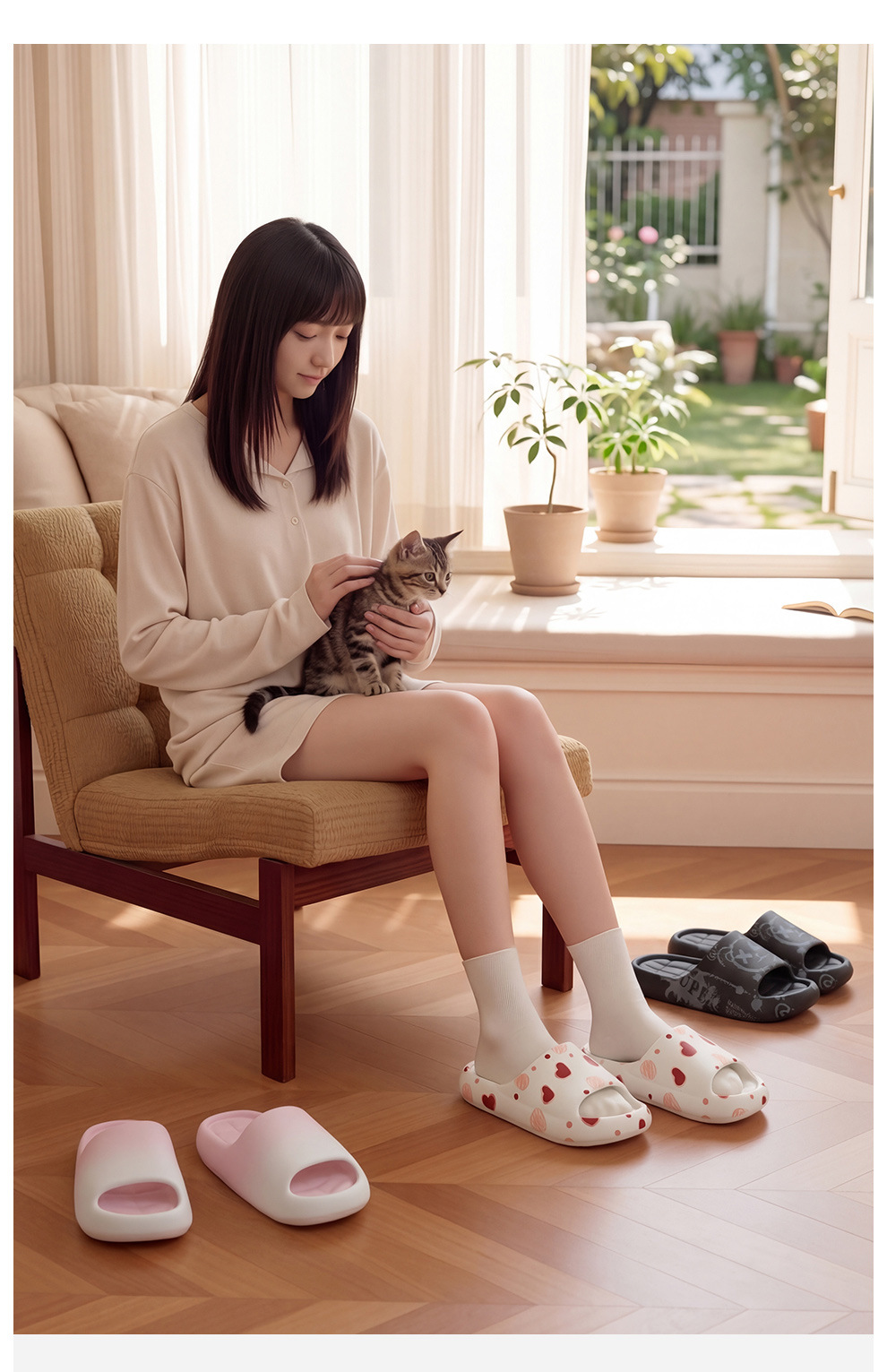 Gradiant eva slippers voor dames en heren antislip zool_voghion.com