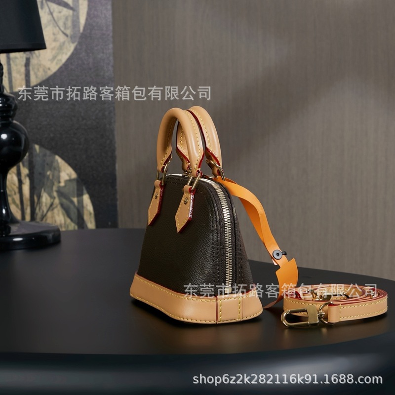 M&LV驴家大牌经典老花Alma迷你贝壳包女士高级感手提单肩斜跨包|undefined