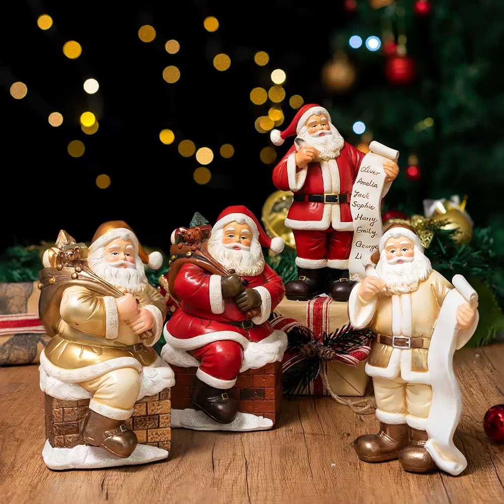 跨境新品圣诞节圣诞老人摆件家居桌面场景布置道具氛围圣诞装饰品