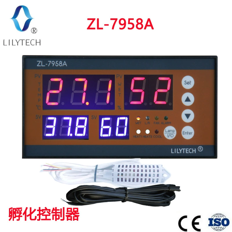 ZL-7958A многофункциональный контроллер инкубации инкубатора интеллектуальный контроллер температуры, влажности, температуры и влажности