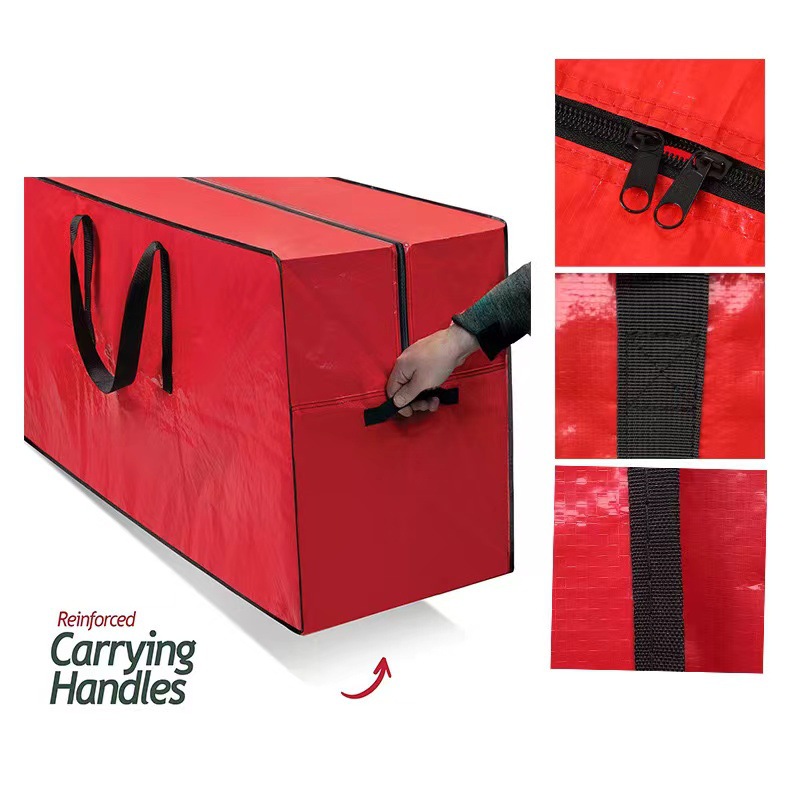 Spot Cross-border el mismo modelo de bolsa de almacenamiento de árbol de Navidad árbol artificial bolsa de lona tejida pe de gran capacidad