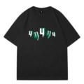 Black green label