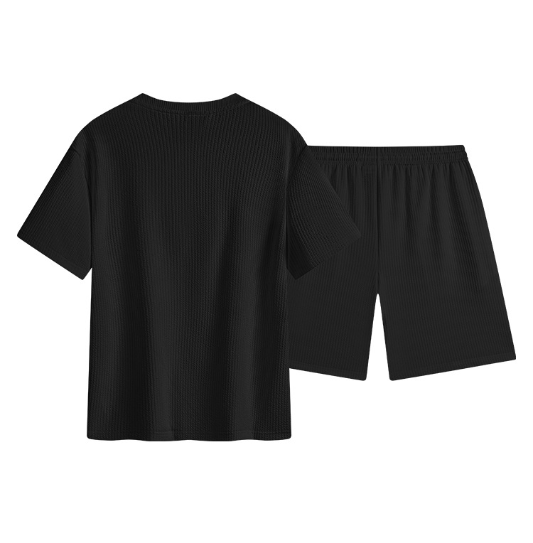 Men's Textured Polo Shirt Short-sleeve Lightweight Summer Top_voghion.com