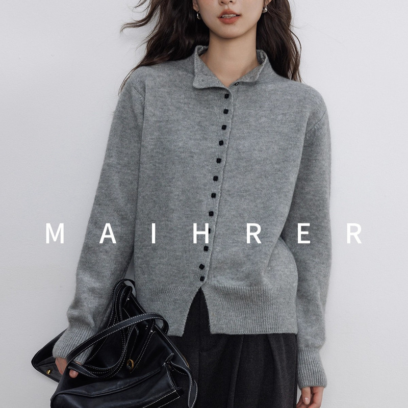 [Hot Item] Wool Raccoon Button-Down Sweater Cardigan 67.5kg Unique Item