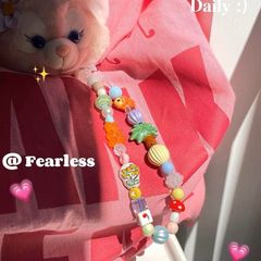 ins風小眾錦鯉小魚ccd相機掛繩手機殼配飾高級陶瓷diy珠子手機鏈