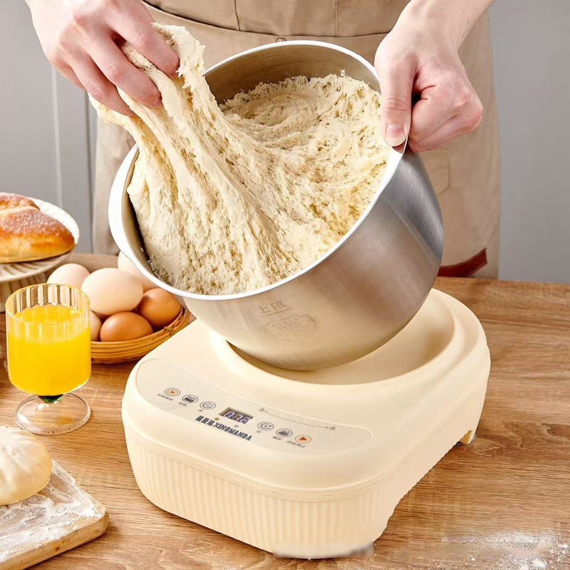 5L Constant Temperature Dough Proofer Household Fully Automatic Kneading and Proofing Machine Stainless Steel Smart Touch Control Fermentation Mixer