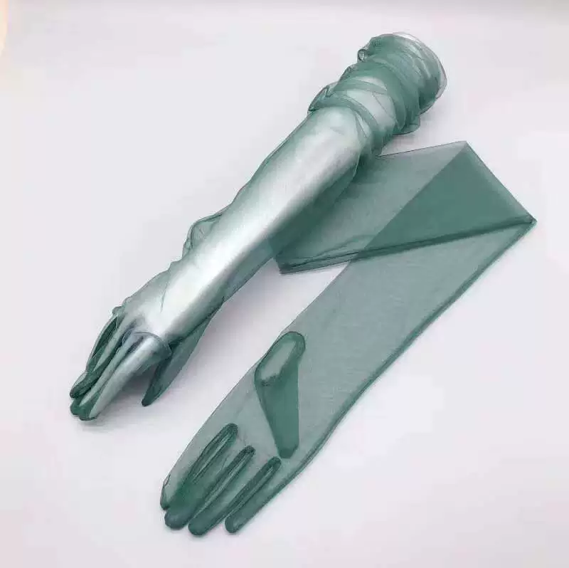 Черные шифоновые перчатки, летнее сексуальное платье