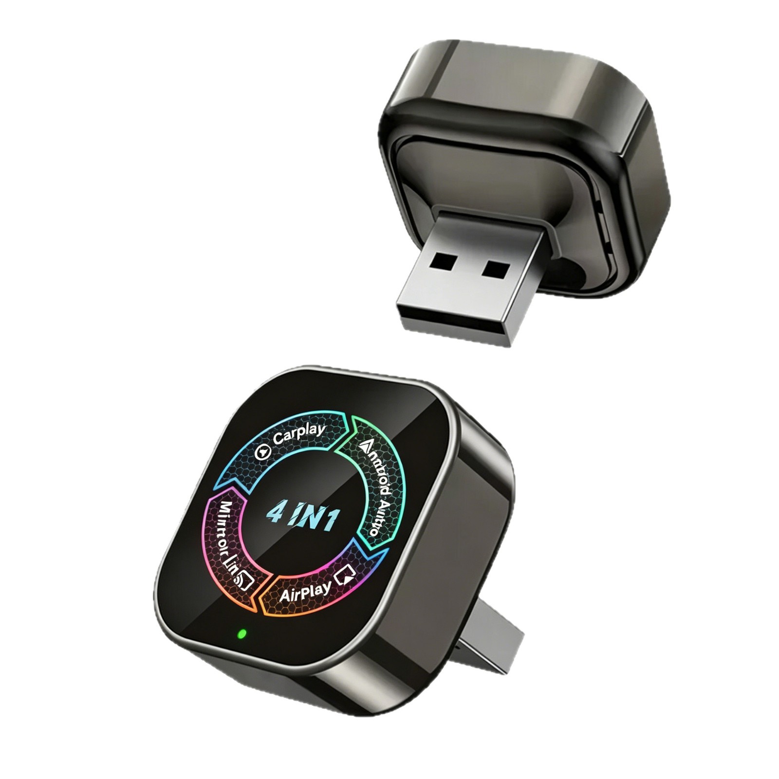 The new upgraded version of the wireless CarPlay adapter supports stable screen mirroring with iPhone and Android phones