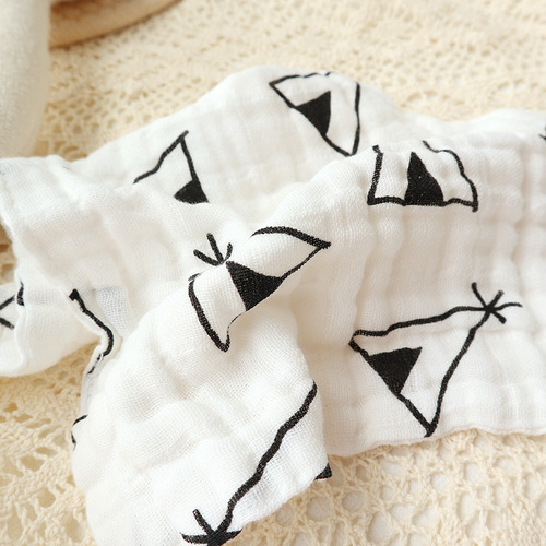 Factory direct supply of maternal and infant supplies gauze saliva towel bib newborn triangle towel baby bib children's meal pocket