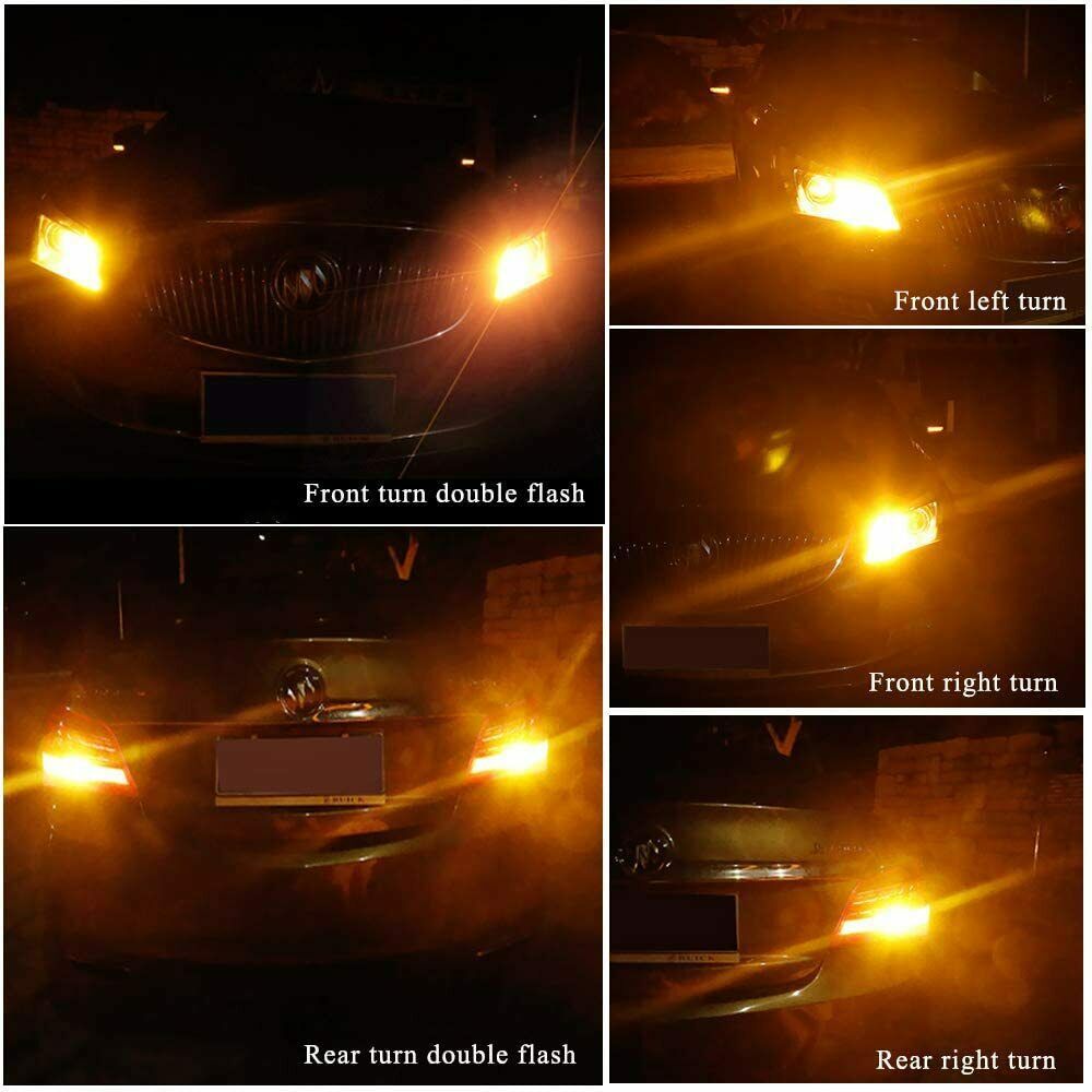 Auto LED luces de dirección luz de esquina 3014 144smd 1156 1157 luz de freno de alto brillo decodificación luz diurna