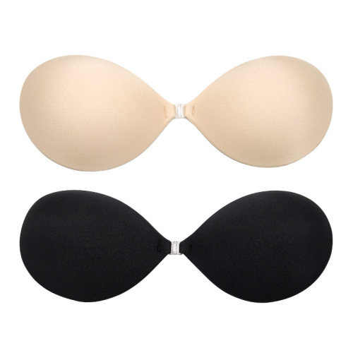 Gather breathable breast patch siliconbra strapless seamless underwear wedding dress breast patch invisible bra