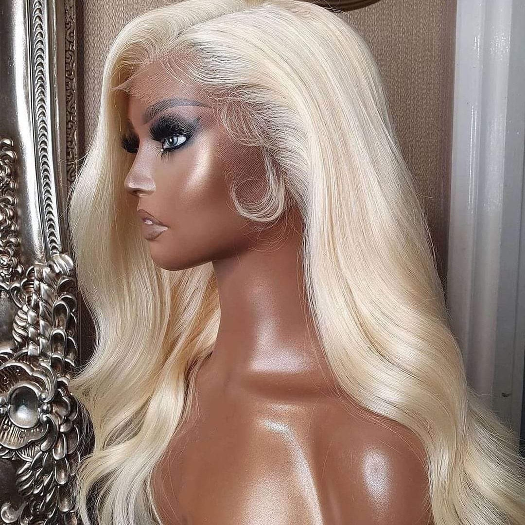 Fabricante en stock peluca delantera del cordón 13*6 tejido a mano Futura alta temperatura seda larga recta pelo BOBO HD encaje