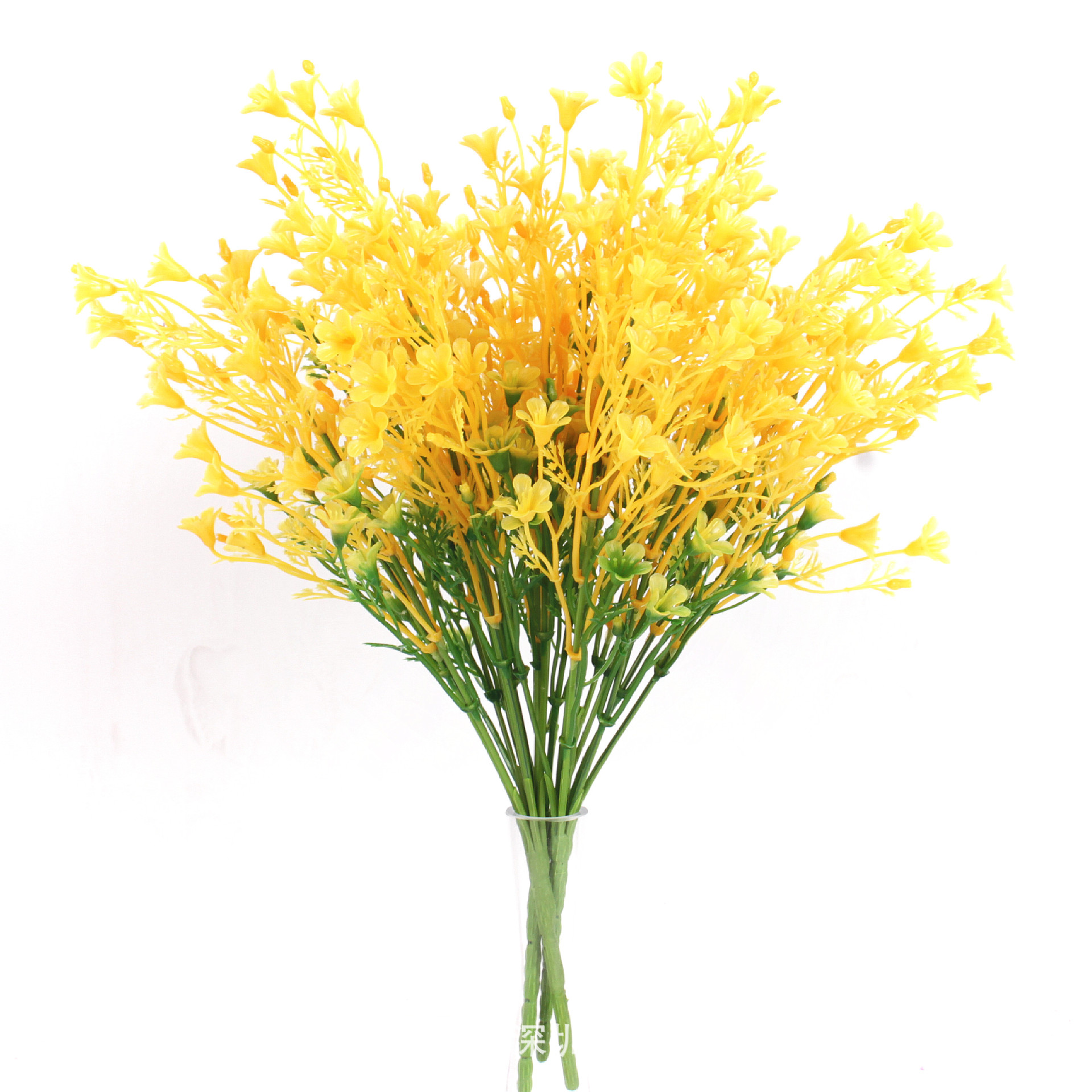 Simulation engineering rapeseed flowers 7 forks for garden band…