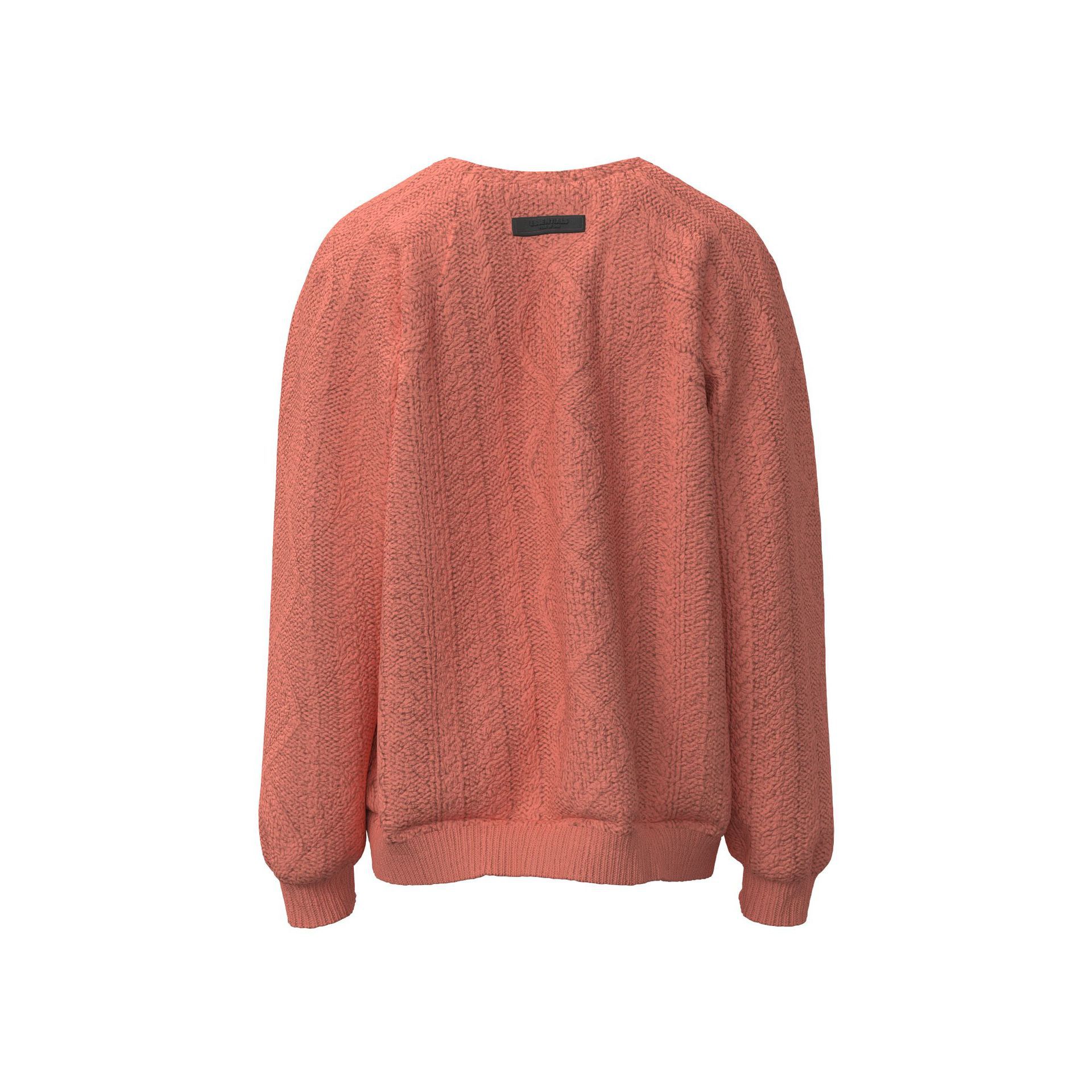 Men's Hand Knitted Crew Neck Sweater High Street Pullover_voghion.com