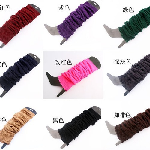 European and American yoga warm leg-protecting woolen socks over the knee autumn and winter knee-protecting stockings pile socks ballet foot warmers