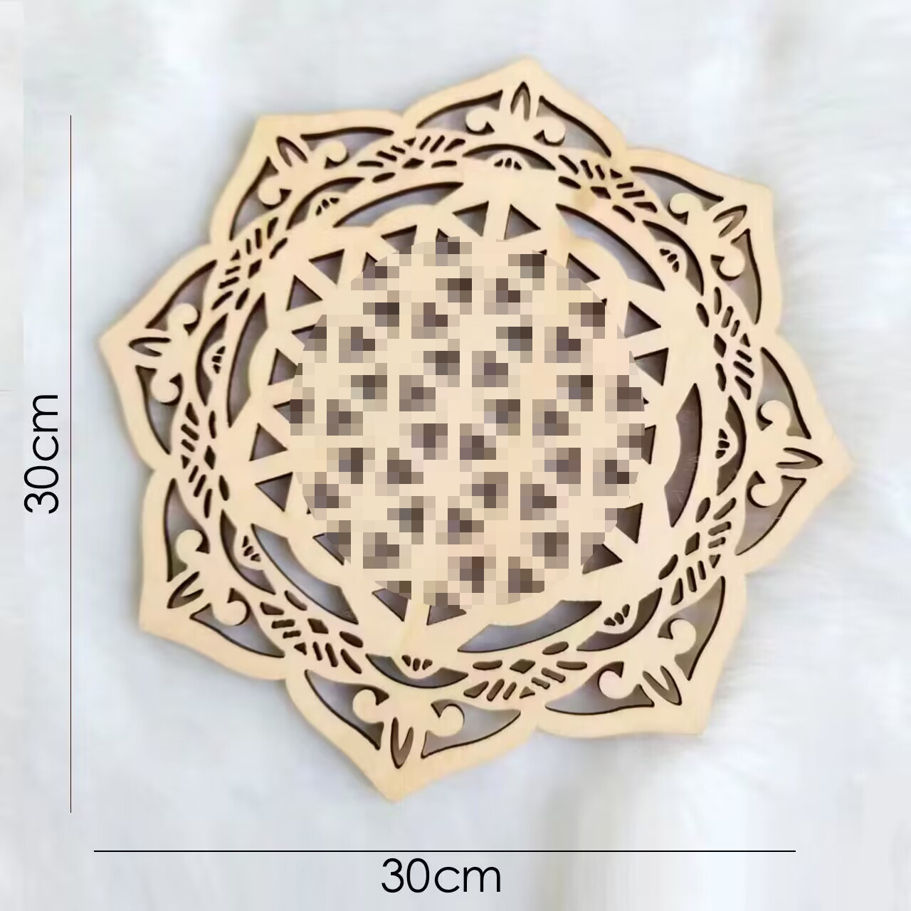 Productos de madera transfronterizos decoración mesa de comedor estera de aislamiento hogar hueco creativo olla tazón estera montaña de tilo