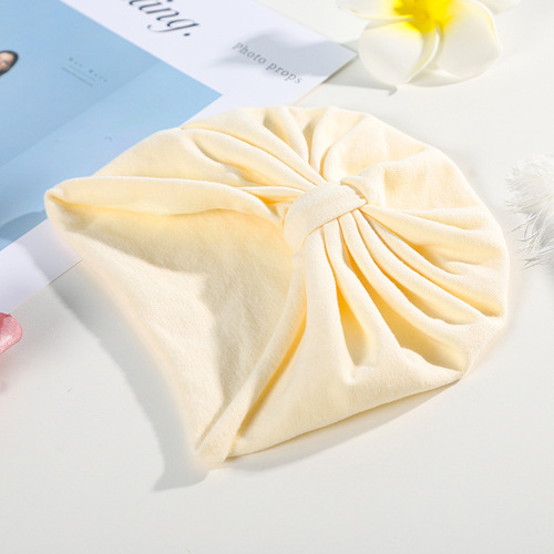 Four seasons baby hat pure cotton Indian hat soft boneless solid color newborn baby hat for male and female babies with fontanel protection