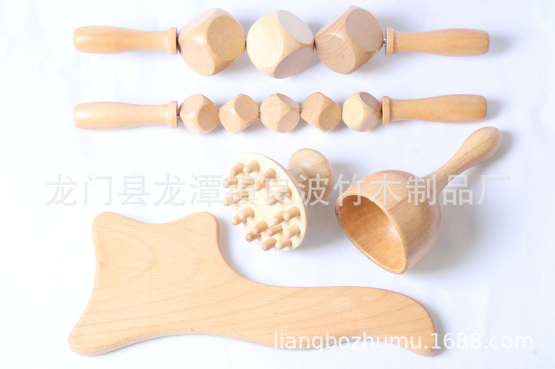 Dados de madera maciza barra rodante raspado tablero Meridiano dragado taza de masaje cabeza de setas cuerpo entero traje de masaje universal