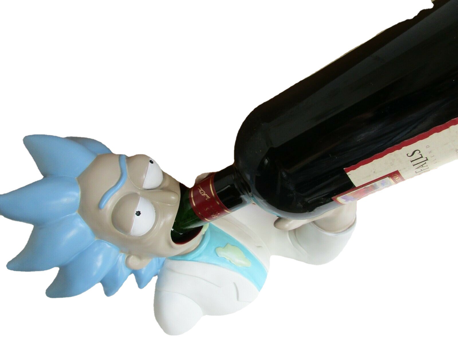 Rick y Morty de dibujos animados titular de vino tinto bandeja de vino titular de tejido higiénico toalla rack gancho anime adornos