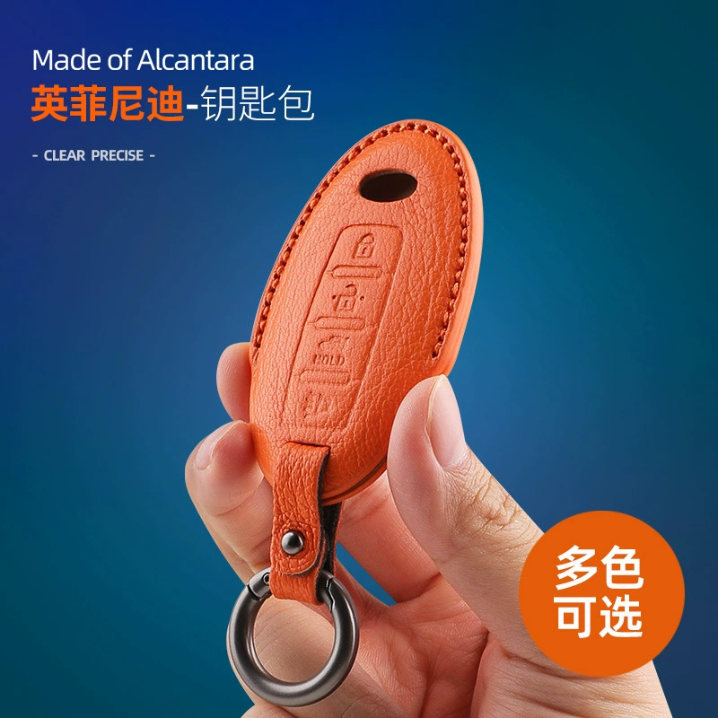 Подходит для Infiniti чехол для ключей из козьей кожи Q70/QX50/QX60 автомобильная стереосистема чехол для ключей