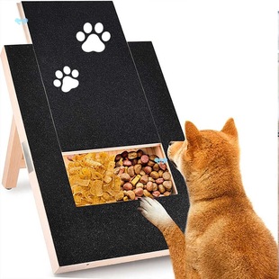 Dog Nail Scratch Board File with Treat Box Pet Nail Filing