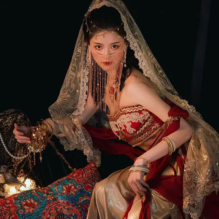 Экзотическая одежда Ханаанский костюм коса Дуньхуан летающая принцесса девушка улучшила Ханфу